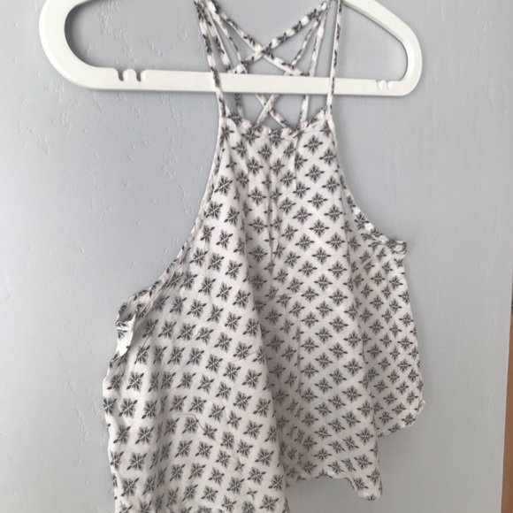 Hollister Patterned Flowy Cropped Top - Picture 4 of 6